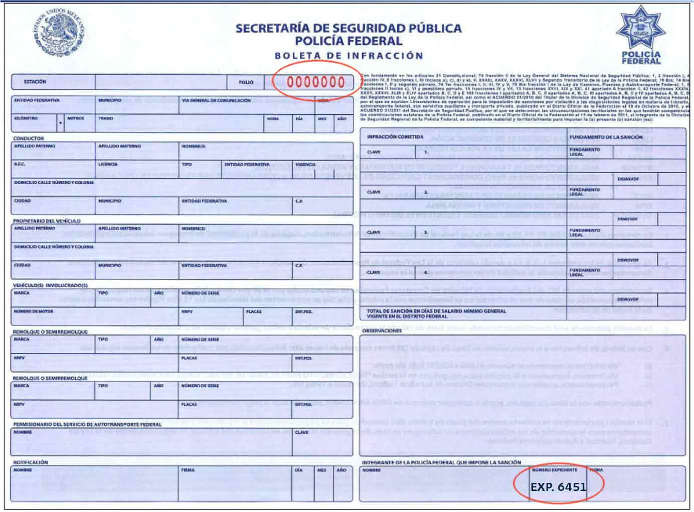 FORMATO MULTAS formato multas: