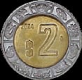 moenda de 2 pesos